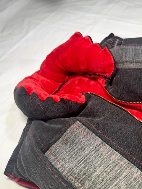 Dark Denim Puffer Vest