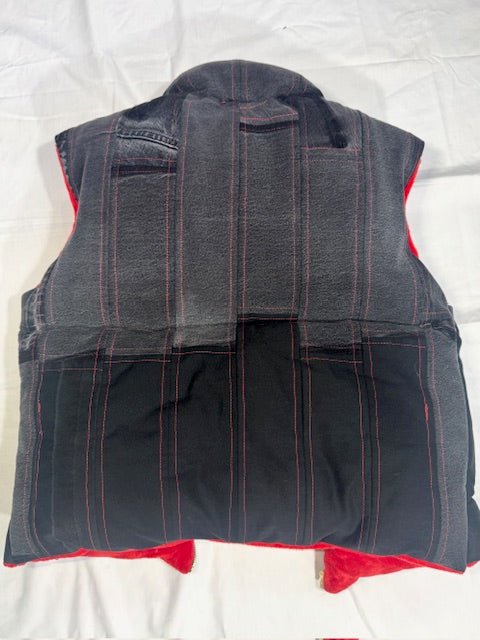 Dark Denim Puffer Vest